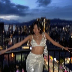 SLA The Label Gold Santorini Bralette